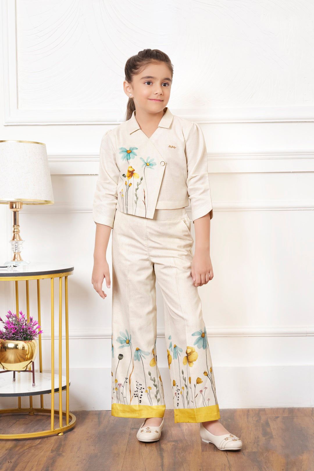 Tiny Baby Cream Colored Pant Set