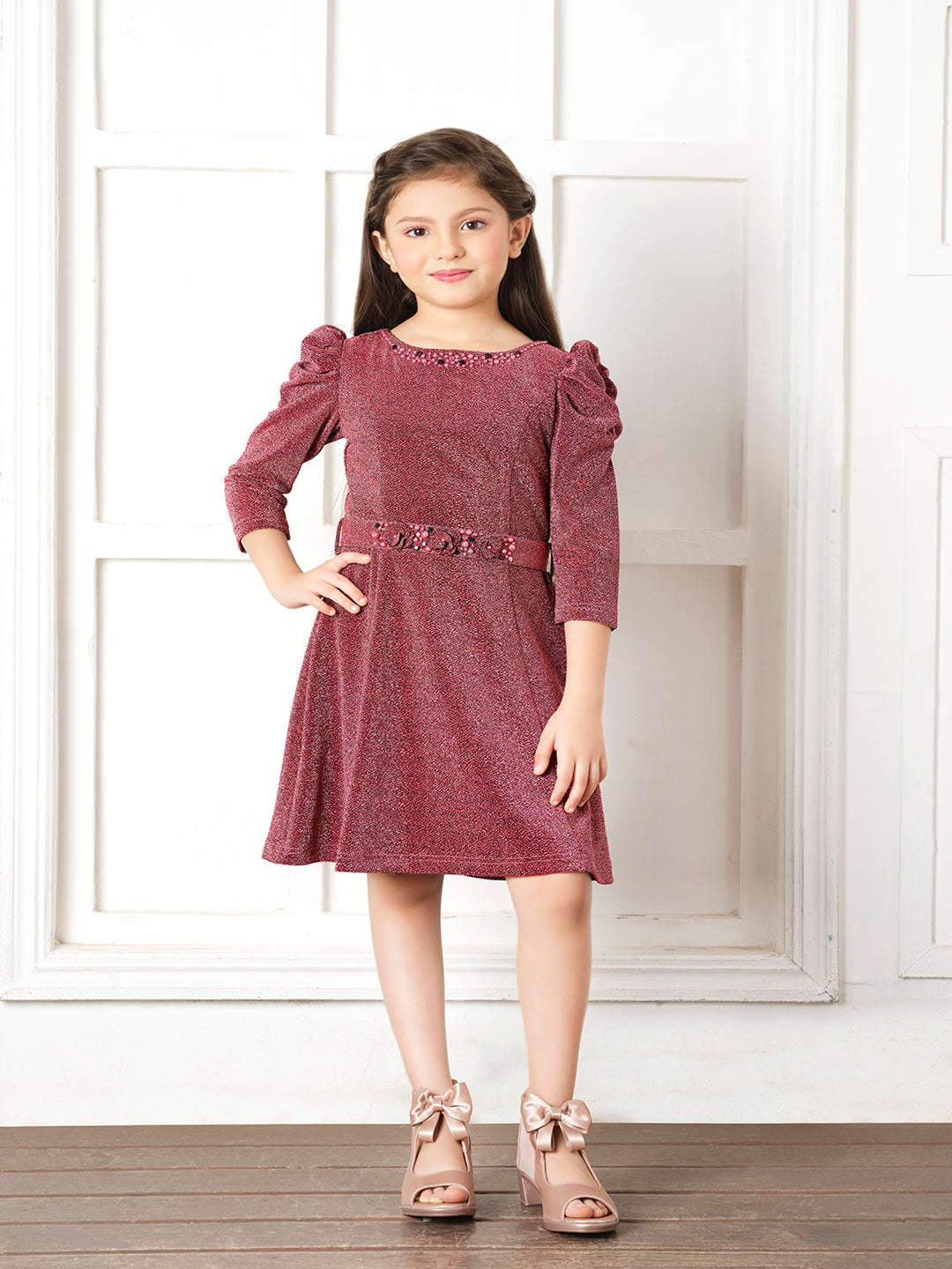 Tiny Baby Pink Colored Dress - Main Image