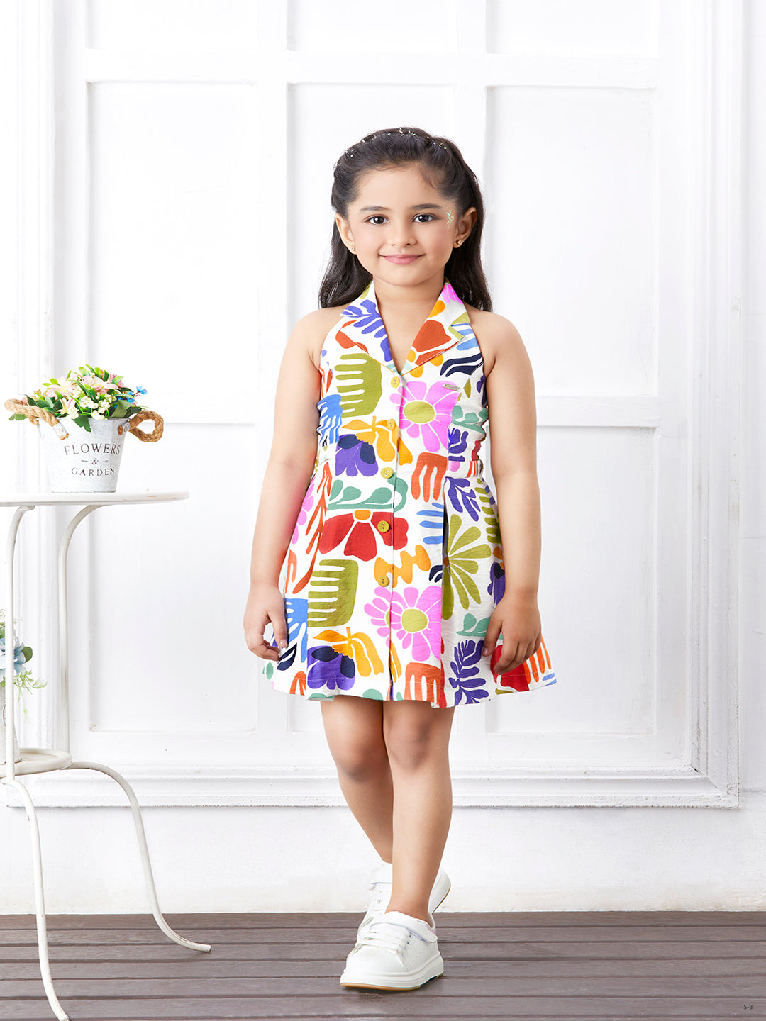 Tiny Baby White Colored Dress