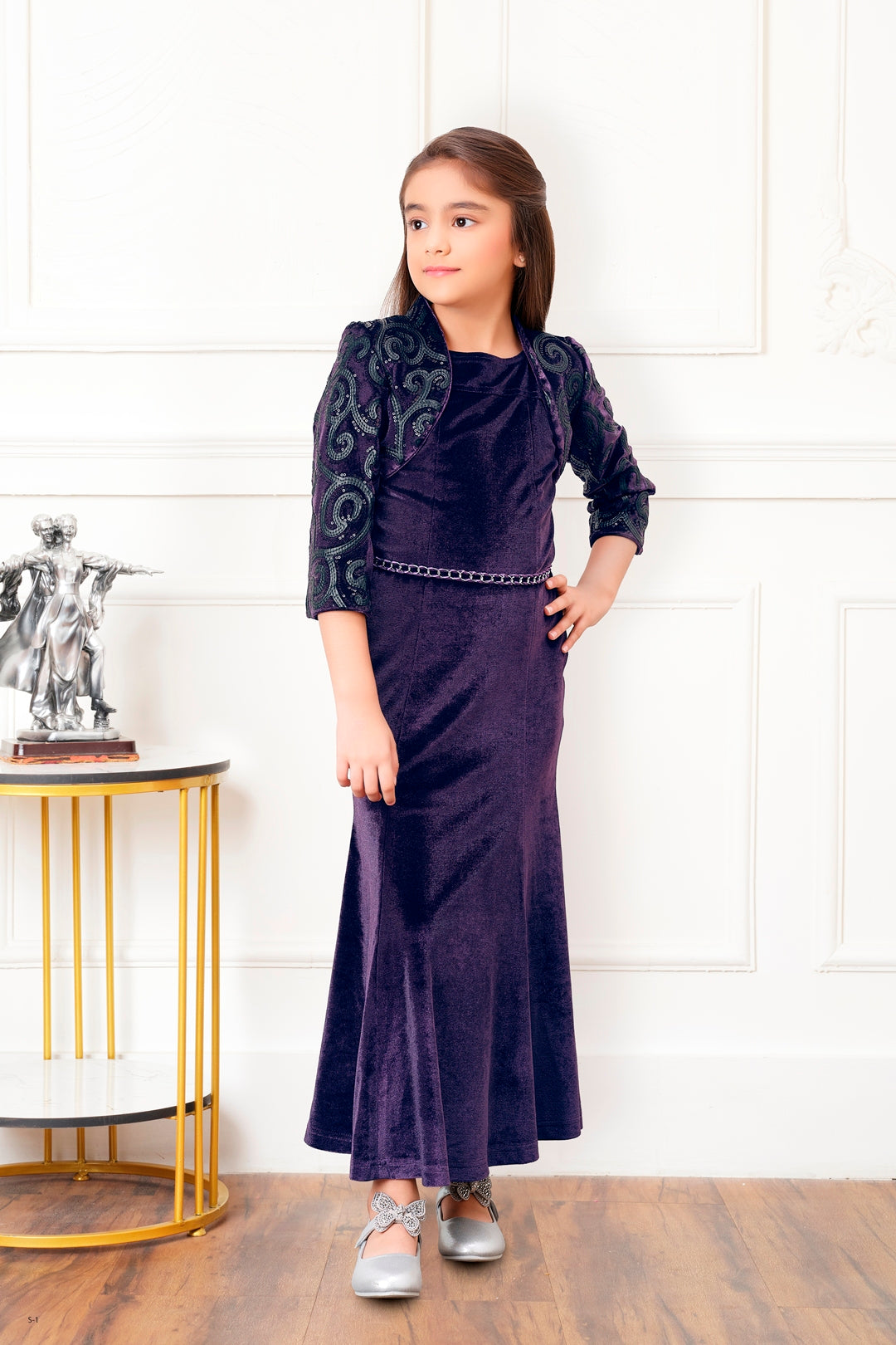 Tiny Baby Wine Colored Gown