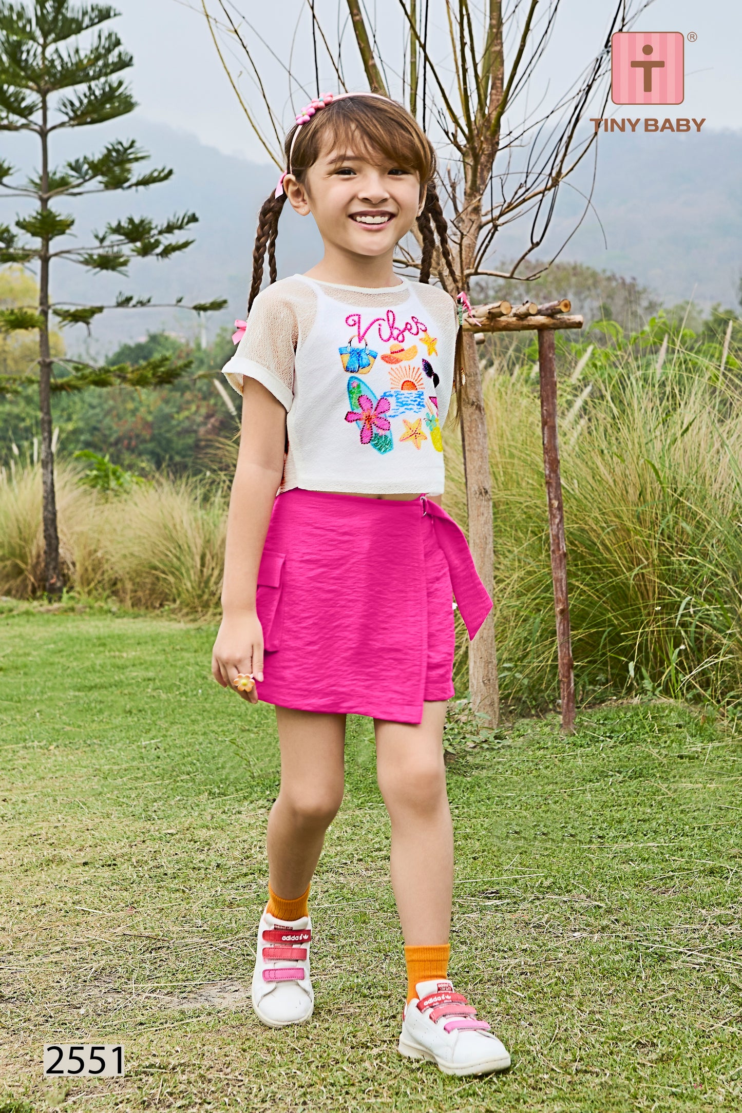 Tiny Baby Pink Colored Short Set