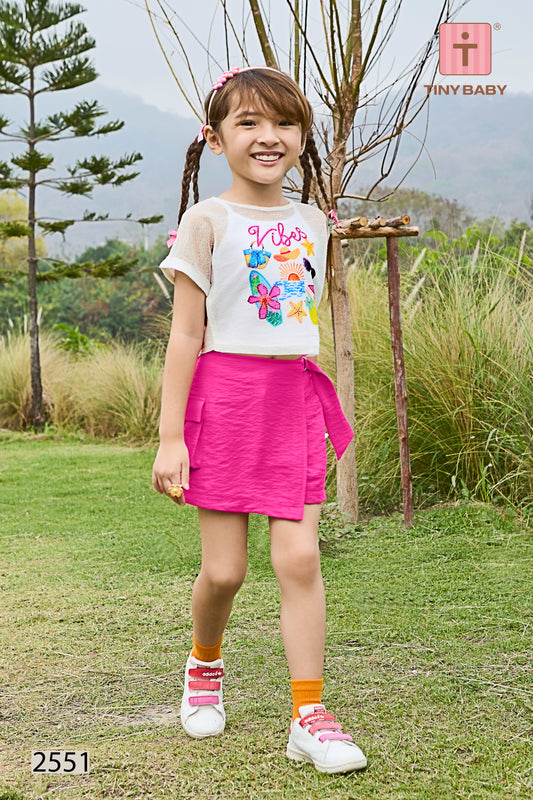 Tiny Baby Pink Colored Short Set