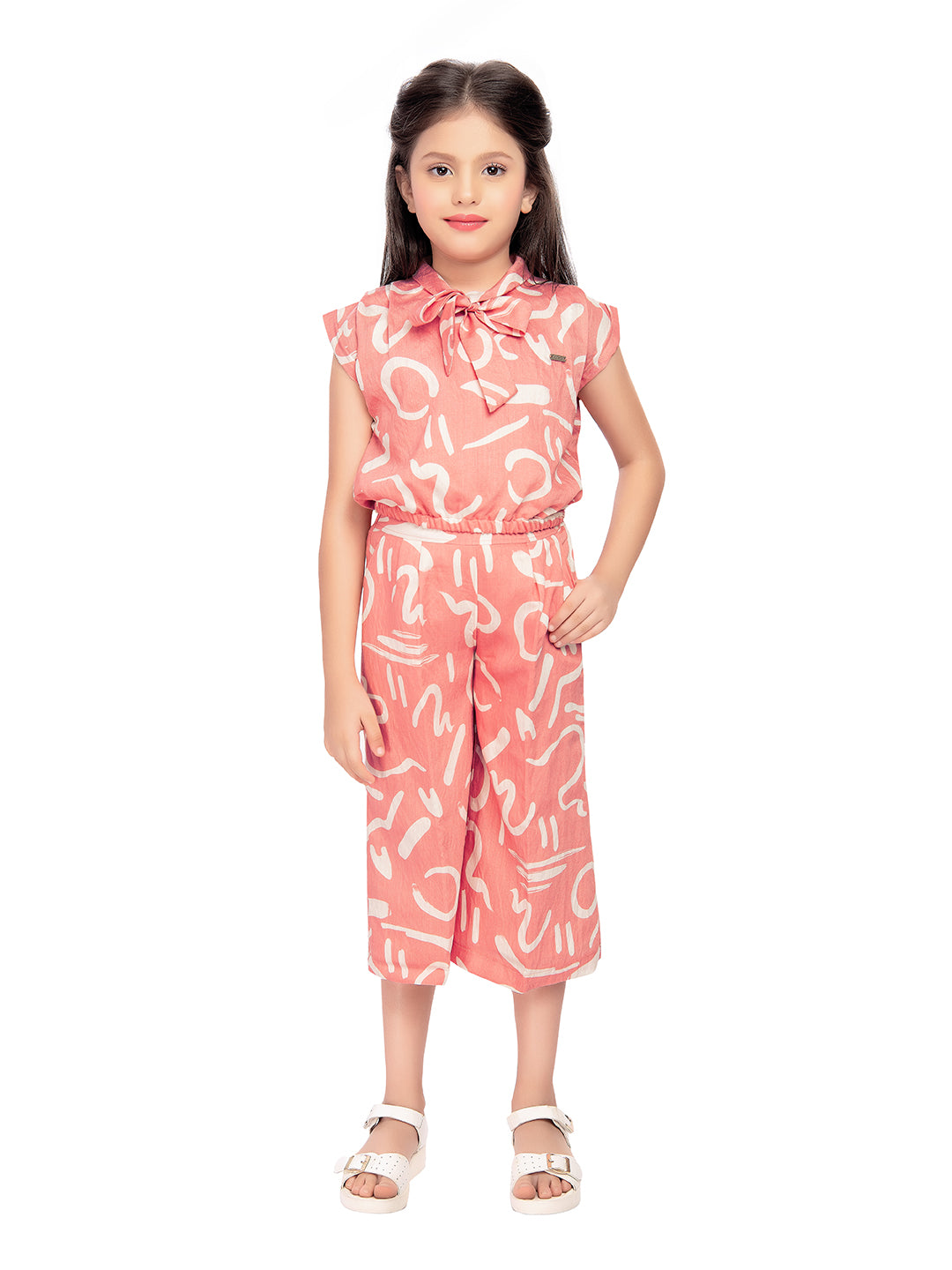 Tiny Baby Peach Colored Culottes- 2174 Peach