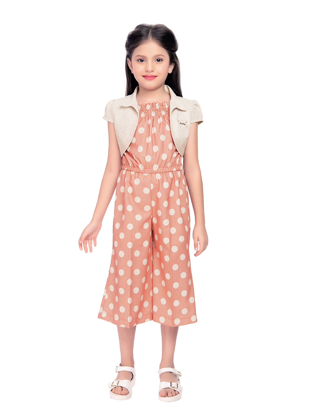 Peach coloured Jumpsuit - 2210 Peach