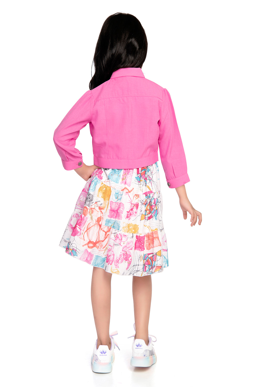 Tiny Baby NeonPink Colored Dress