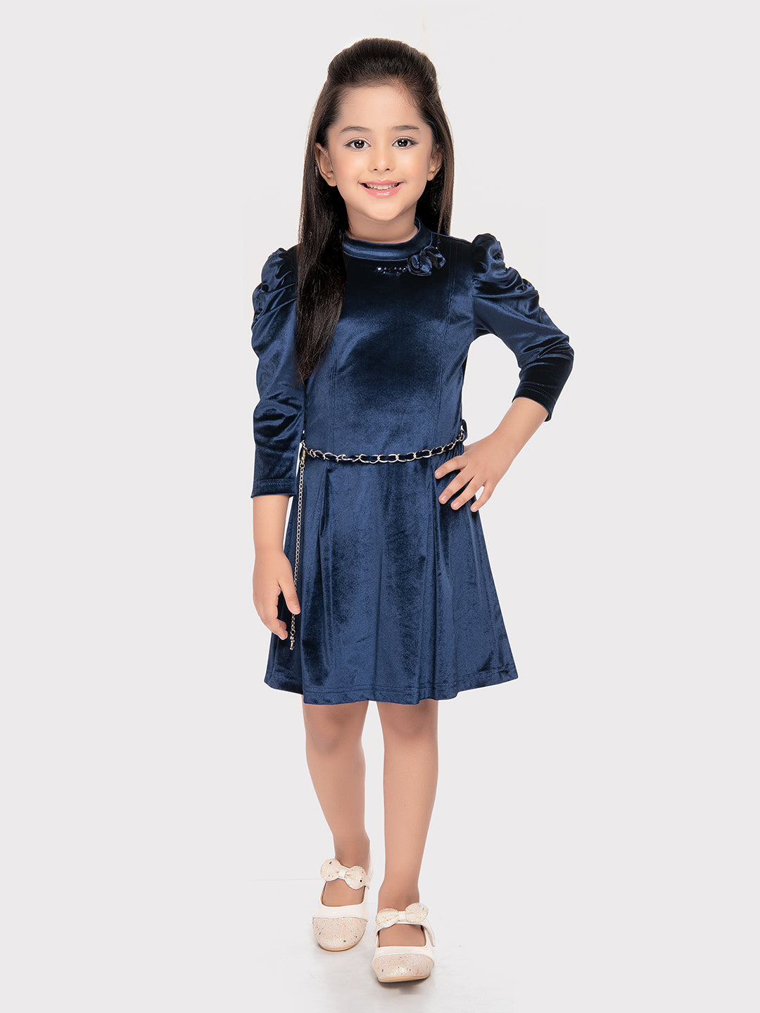 Tiny Baby Blue Colored Dress