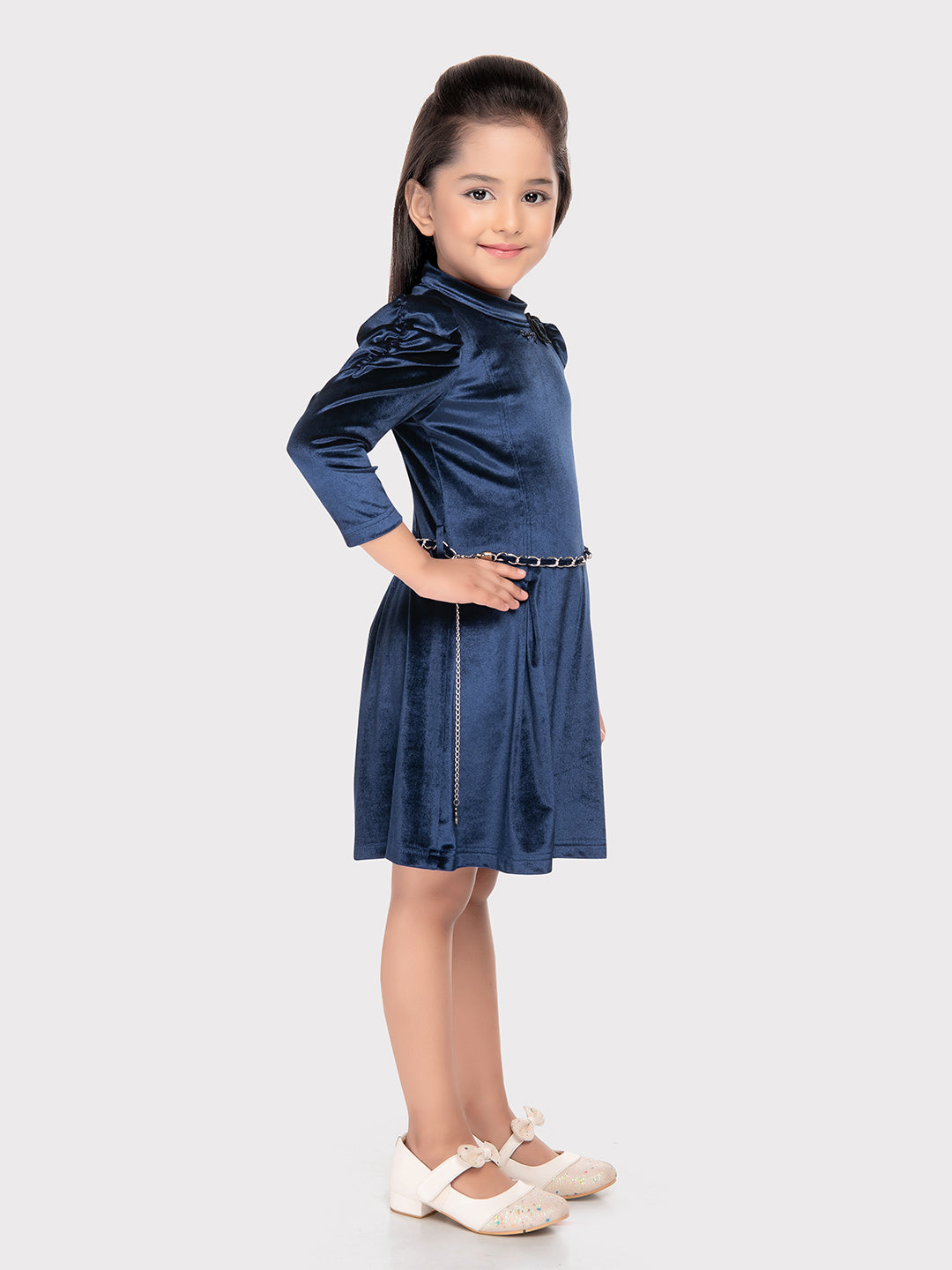Tiny Baby Blue Colored Dress