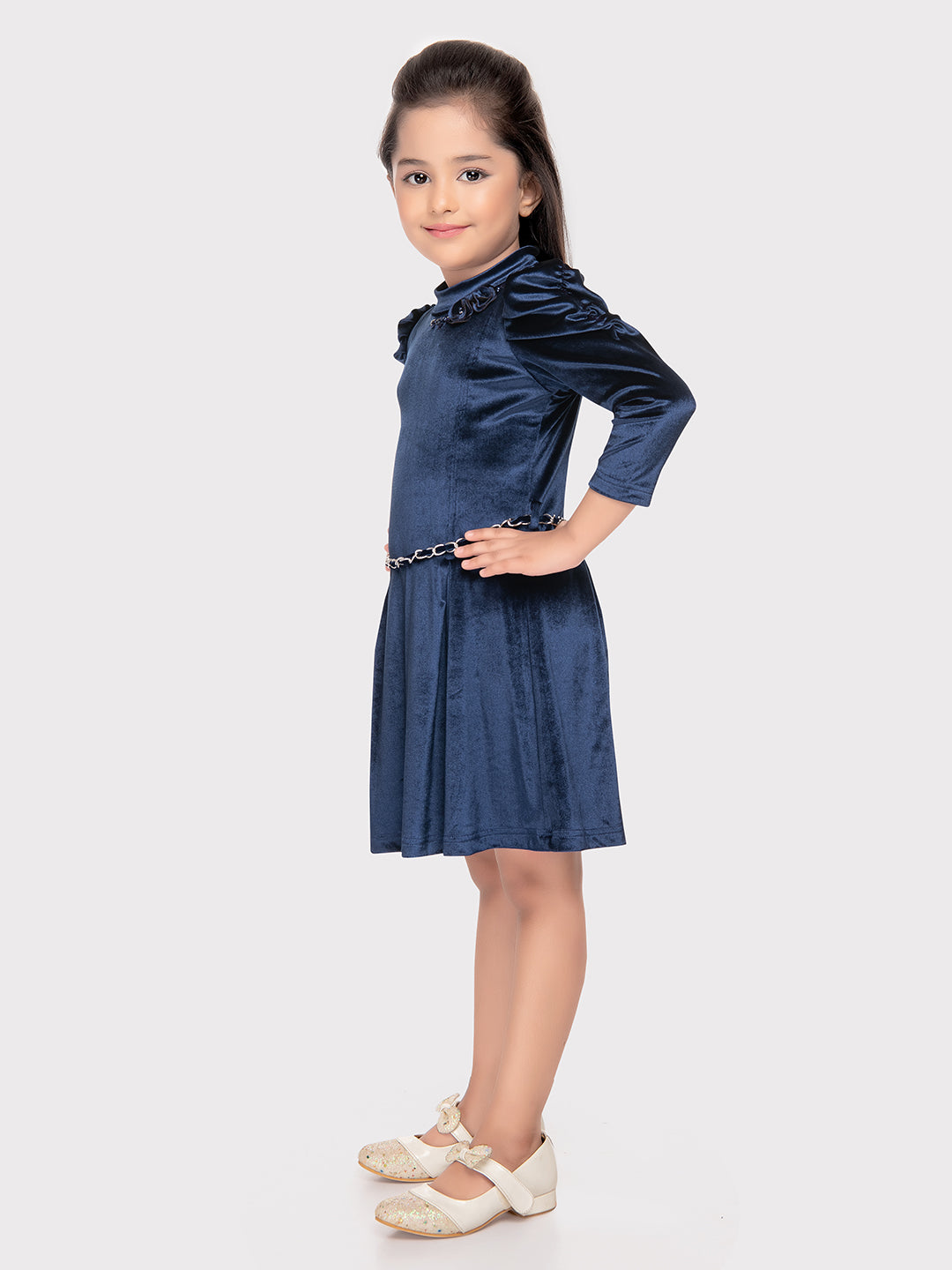 Tiny Baby Blue Colored Dress