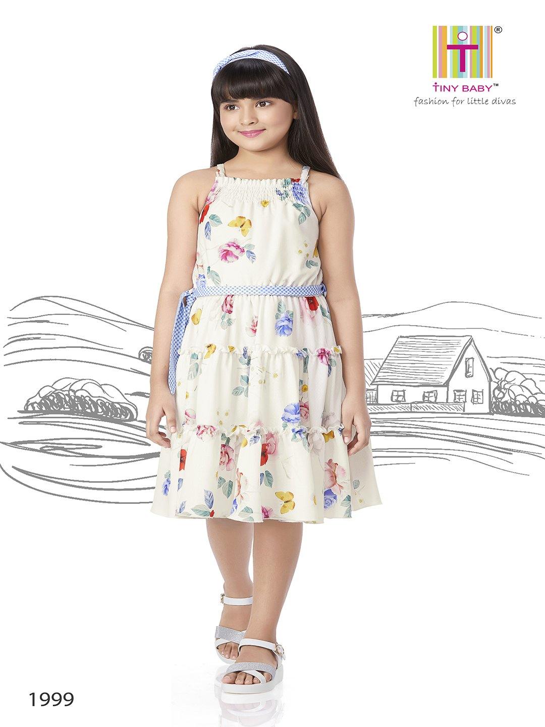 Tiny Baby Cream Colored Dress - 1999-Cream - TINY BABY INDIA shop.tinybaby.in
