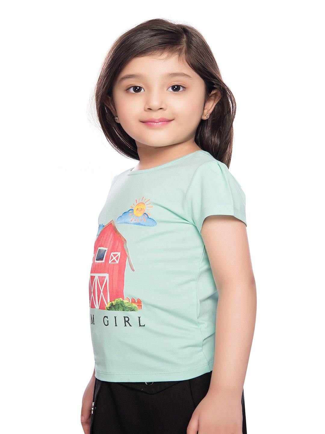 Tiny Baby Aqua Green Colored Top - T-106 Aqua Green - TINY BABY INDIA shop.tinybaby.in