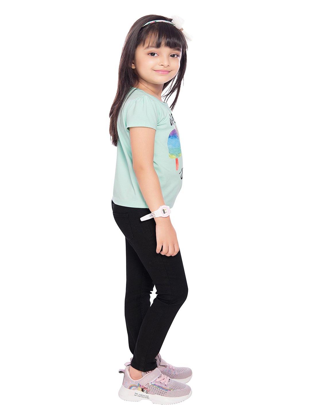 Tiny Baby Aqua Green Colored Top - T-108 Aqua Green - TINY BABY INDIA shop.tinybaby.in