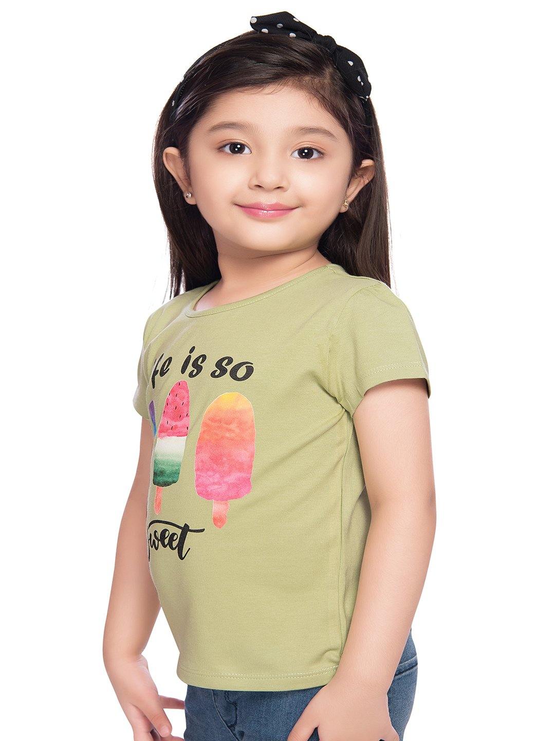 Tiny Baby Green Colored Top - T-108Green - TINY BABY INDIA shop.tinybaby.in