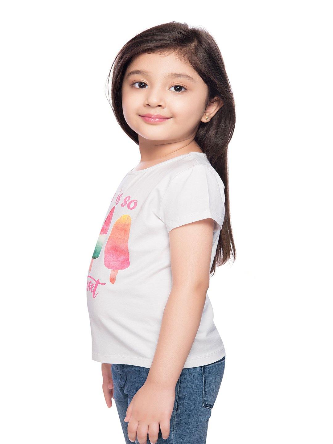 Tiny Baby White Colored Top - T-108 White - TINY BABY INDIA shop.tinybaby.in