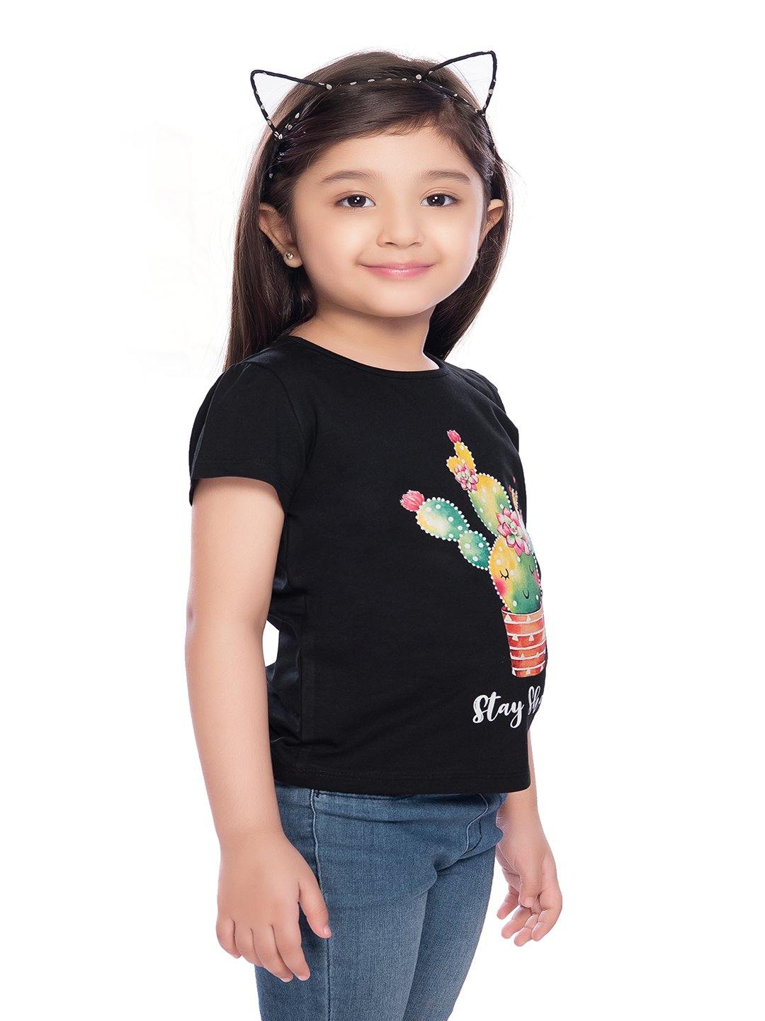 Tiny Baby Black Colored Top - T-110 Black - TINY BABY INDIA shop.tinybaby.in