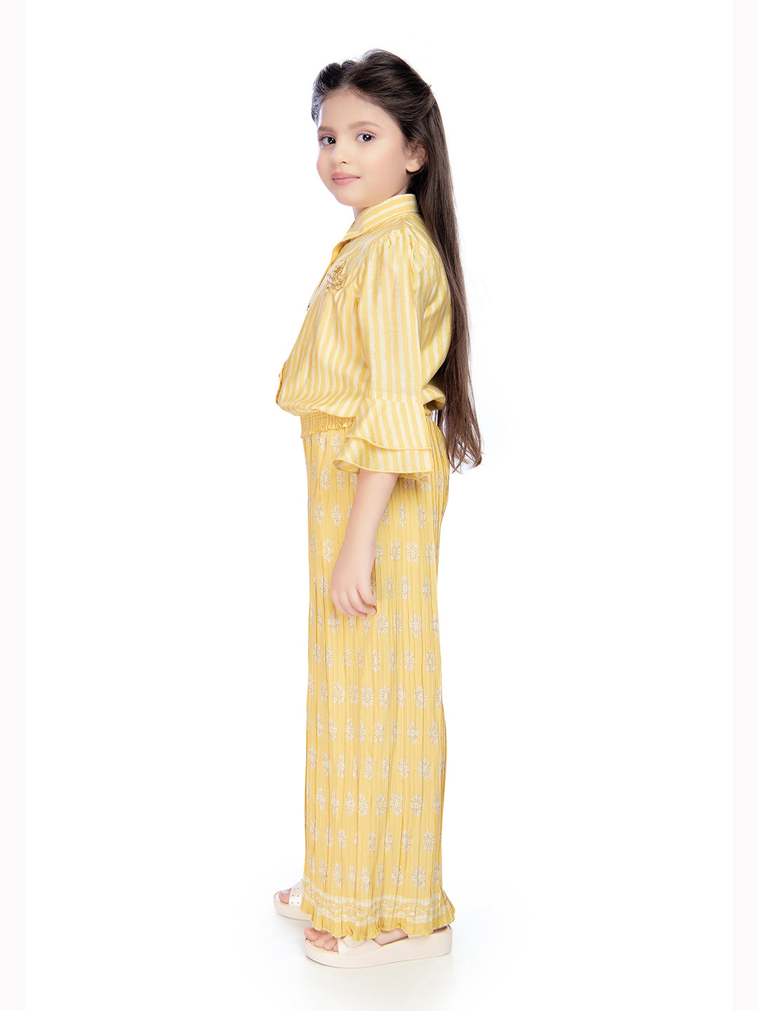 Tiny Baby Mustard Colored Pant Set - 2127 Mustard