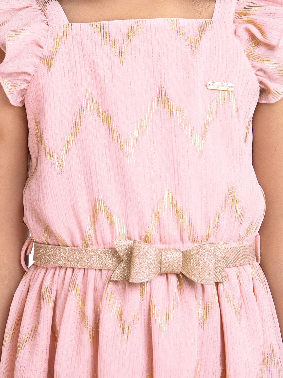 Tiny Baby Peach Colored Dress - 2110 Peach - TINY BABY INDIA shop.tinybaby.in