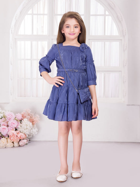 Tiny Baby Blue Colored Dress