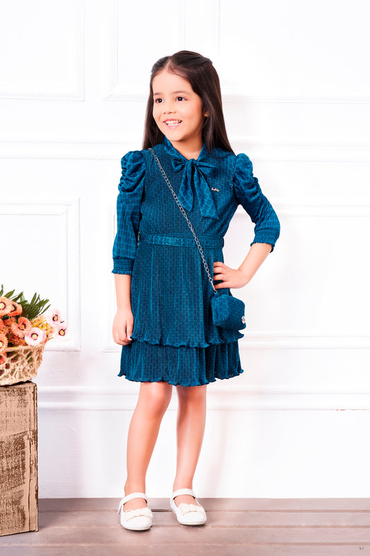 Tiny Baby Blue Colored Dress