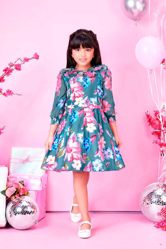 Tiny Baby Blue Colored Dress