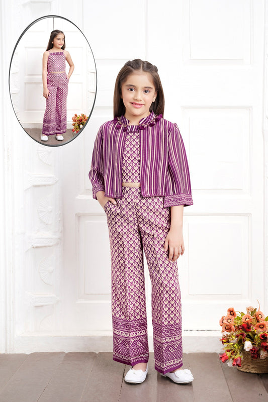 Tiny Baby Wine Colored Pant Set