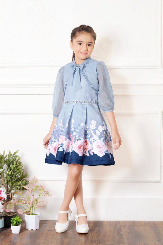 Tiny Baby Blue Colored Dress