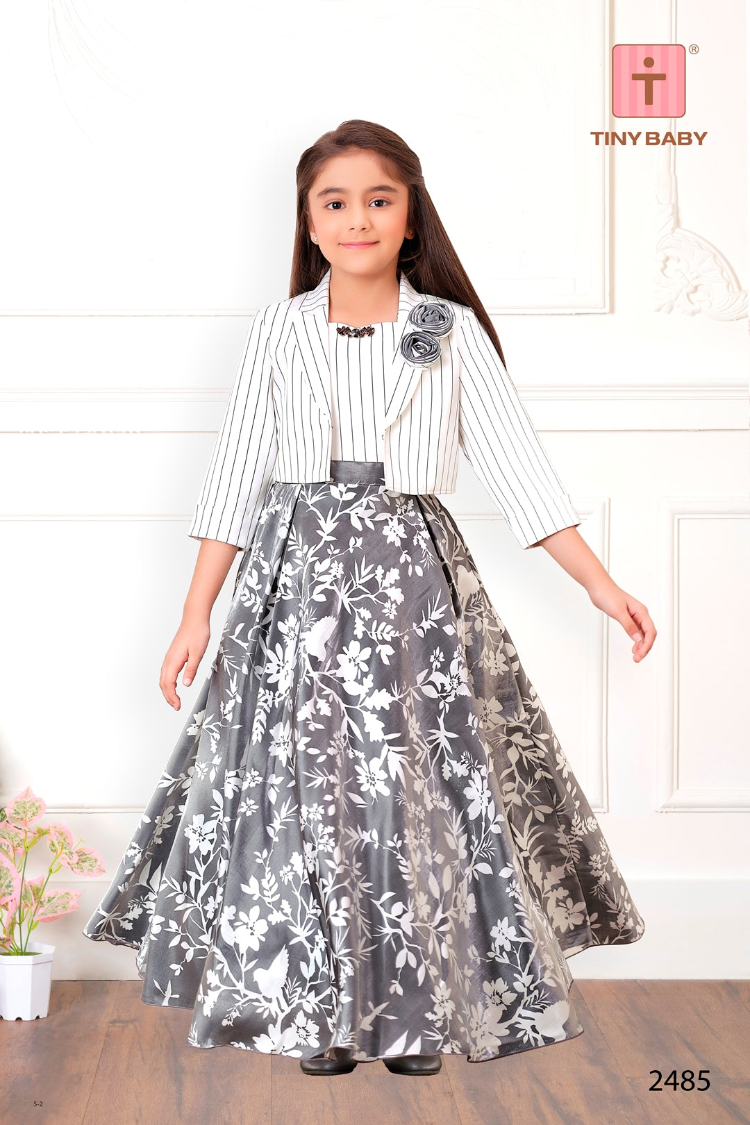 Tiny Baby White Colored Gown