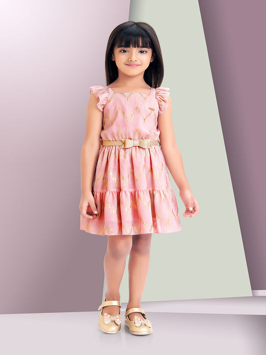 Tiny Baby Peach Colored Dress - 2110 Peach