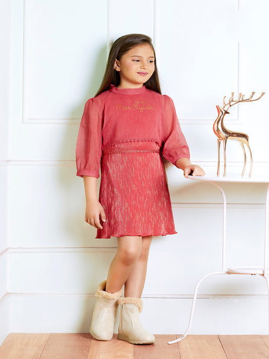 Tiny Baby B. Orange Colored Dress