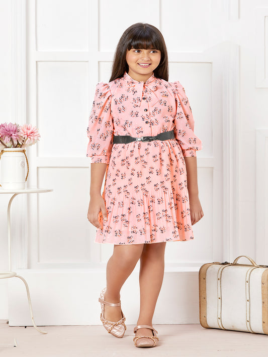 Tiny Baby Peach Colored Dress