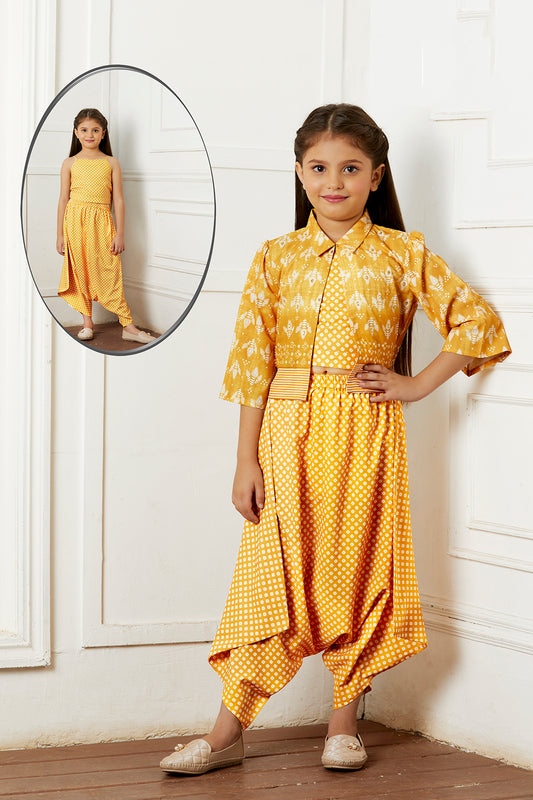 Tiny Baby Mustard Colored Pant Set