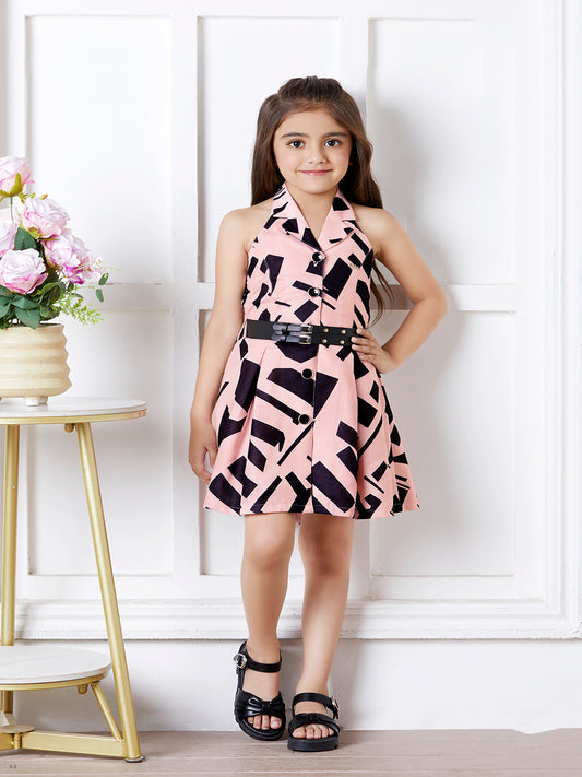 Tiny Baby Peach Colored Dress - 2222 Peach
