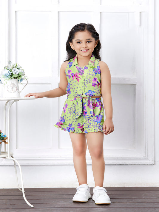 Tiny Baby M.Green Colored Short Sets- 2305-M.Green