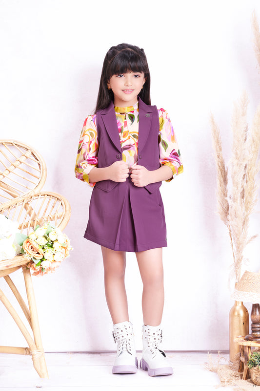 Tiny Baby Lavender Colored Short Set