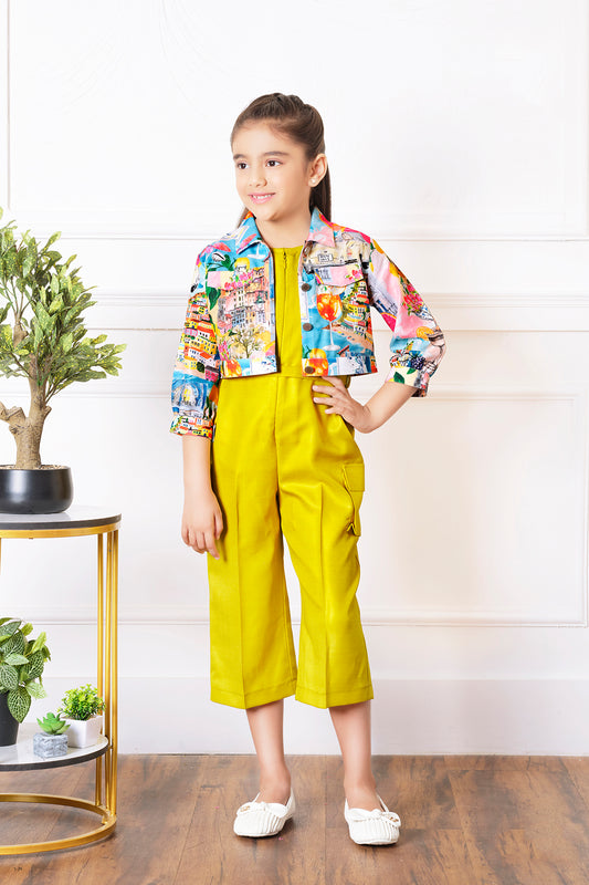 Tiny Baby Mustard Colored Jumpsuit