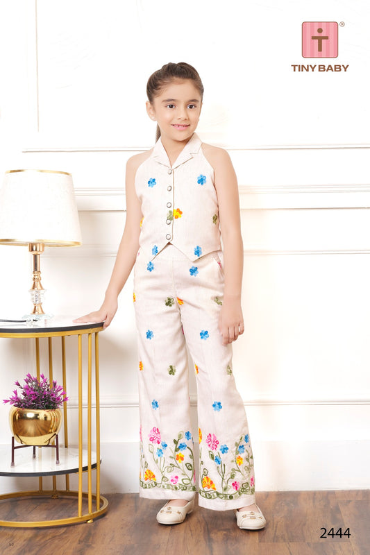 Tiny Baby Cream Colored Pant Set