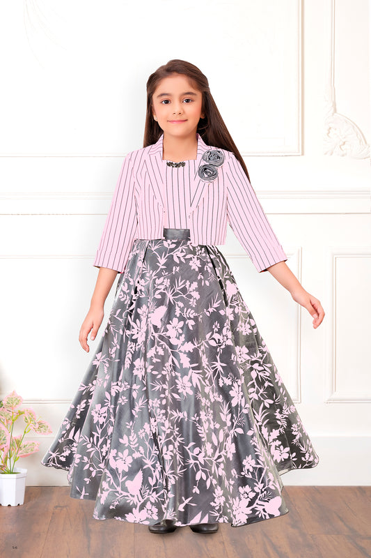 Tiny Baby Pink Colored Gown