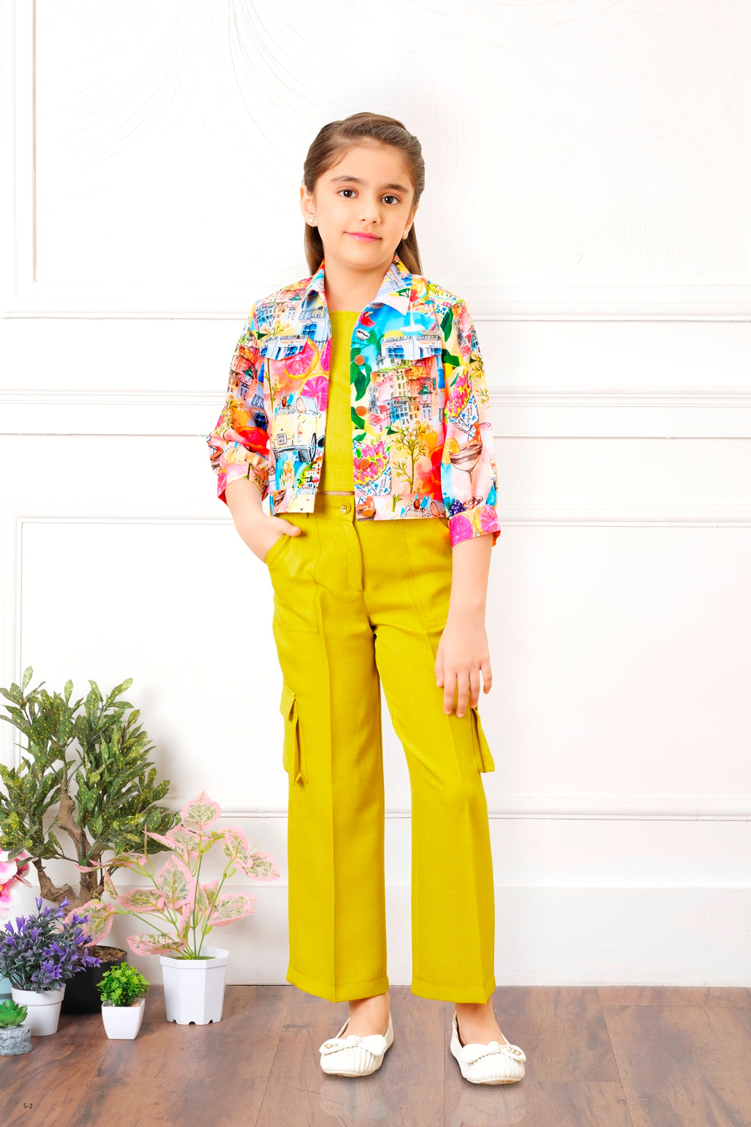 Tiny Baby Mustard Colored Pant Set