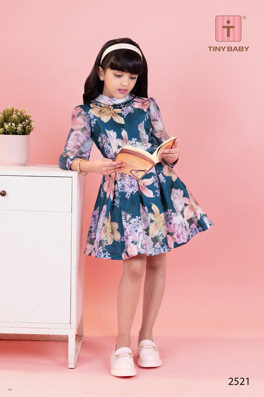 Tiny Baby Blue Colored Dress