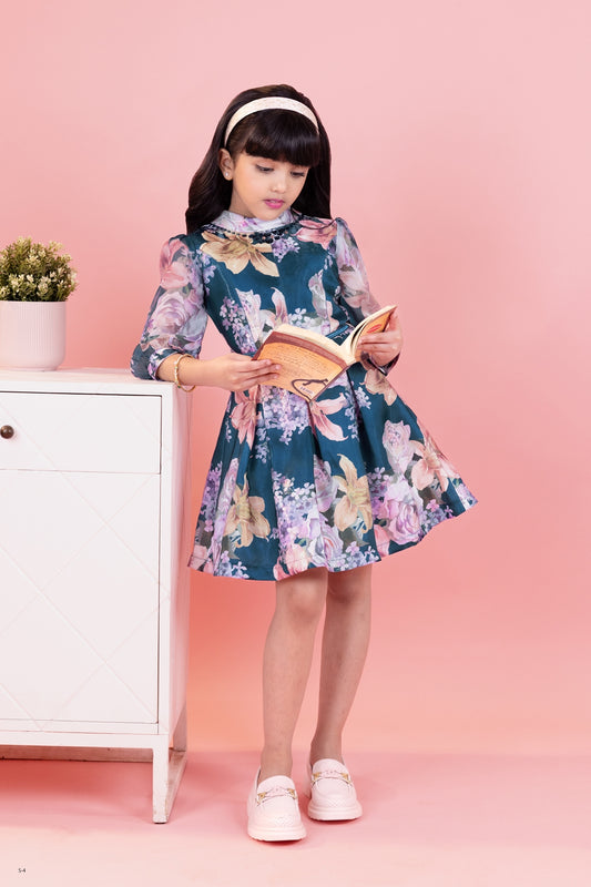 Tiny Baby Blue Colored Dress