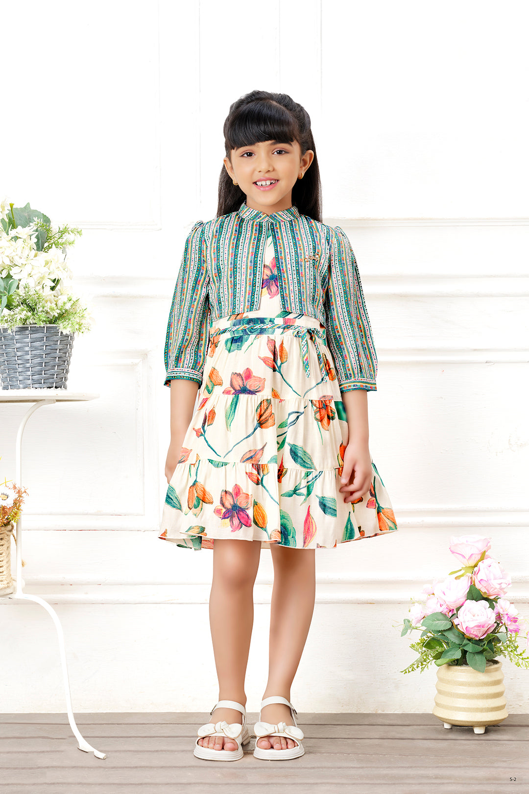 Tiny Baby Green Colored Dress