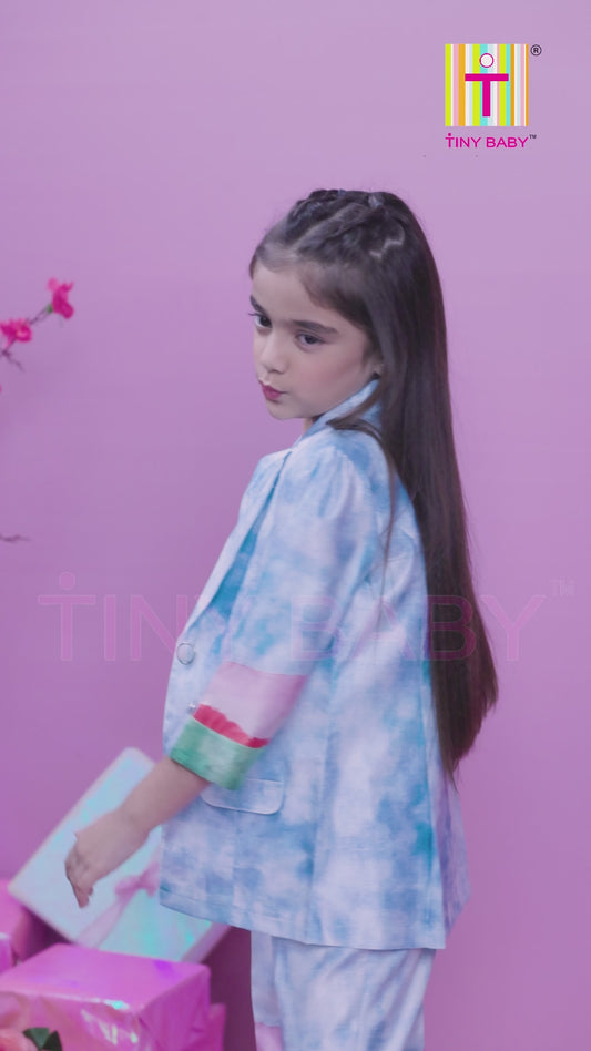 Tiny Baby Sky Blue Colored Pant Set