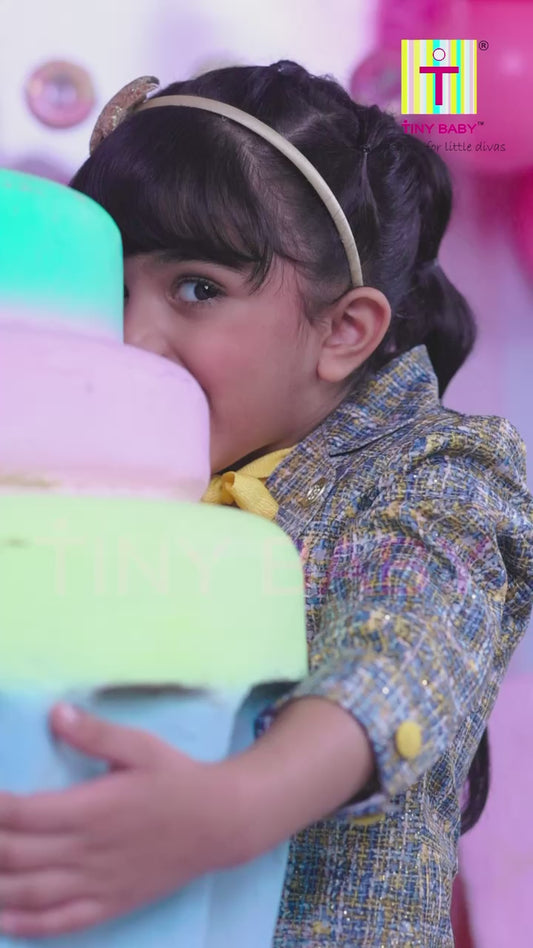 Tiny Baby Mustard Colored Dress