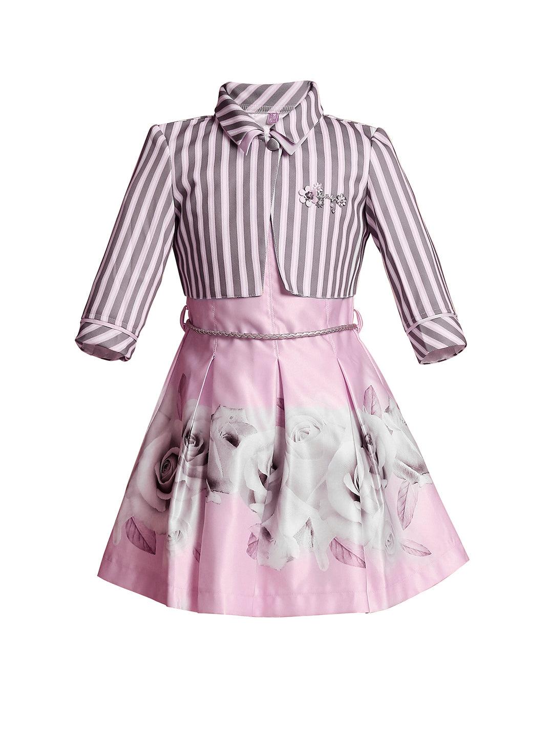 Tiny Baby Pink Colored Dress with Jacket - 1956 - TINY BABY INDIA shop.tinybaby.in