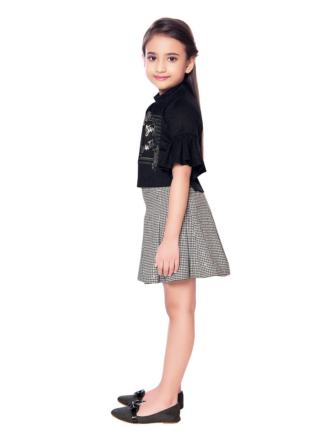 Tiny Baby Black Colored Skirt Top Set - 1965 - TINY BABY INDIA shop.tinybaby.in