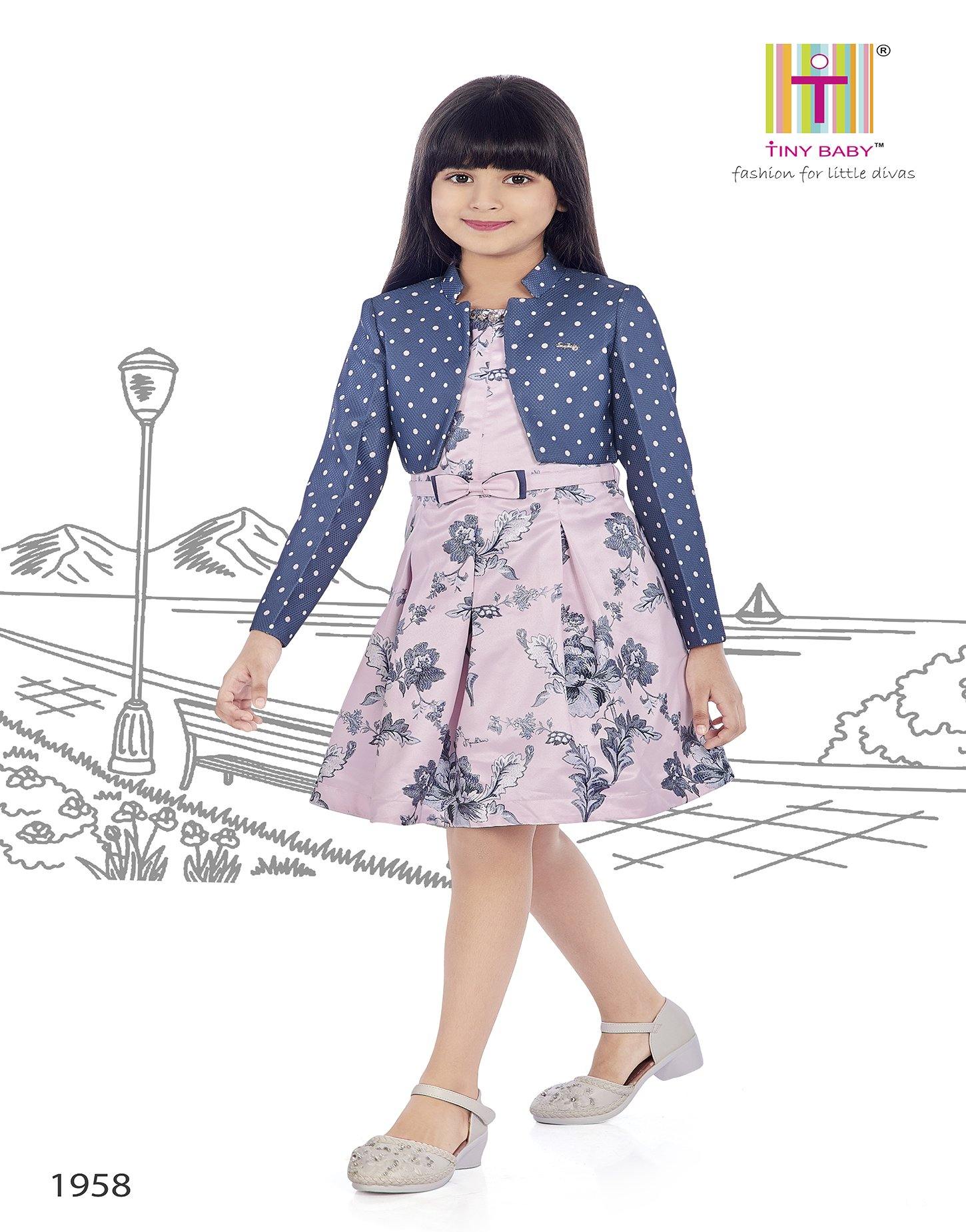 Tiny Baby Pink Colored Dress - 1958 - TINY BABY INDIA shop.tinybaby.in