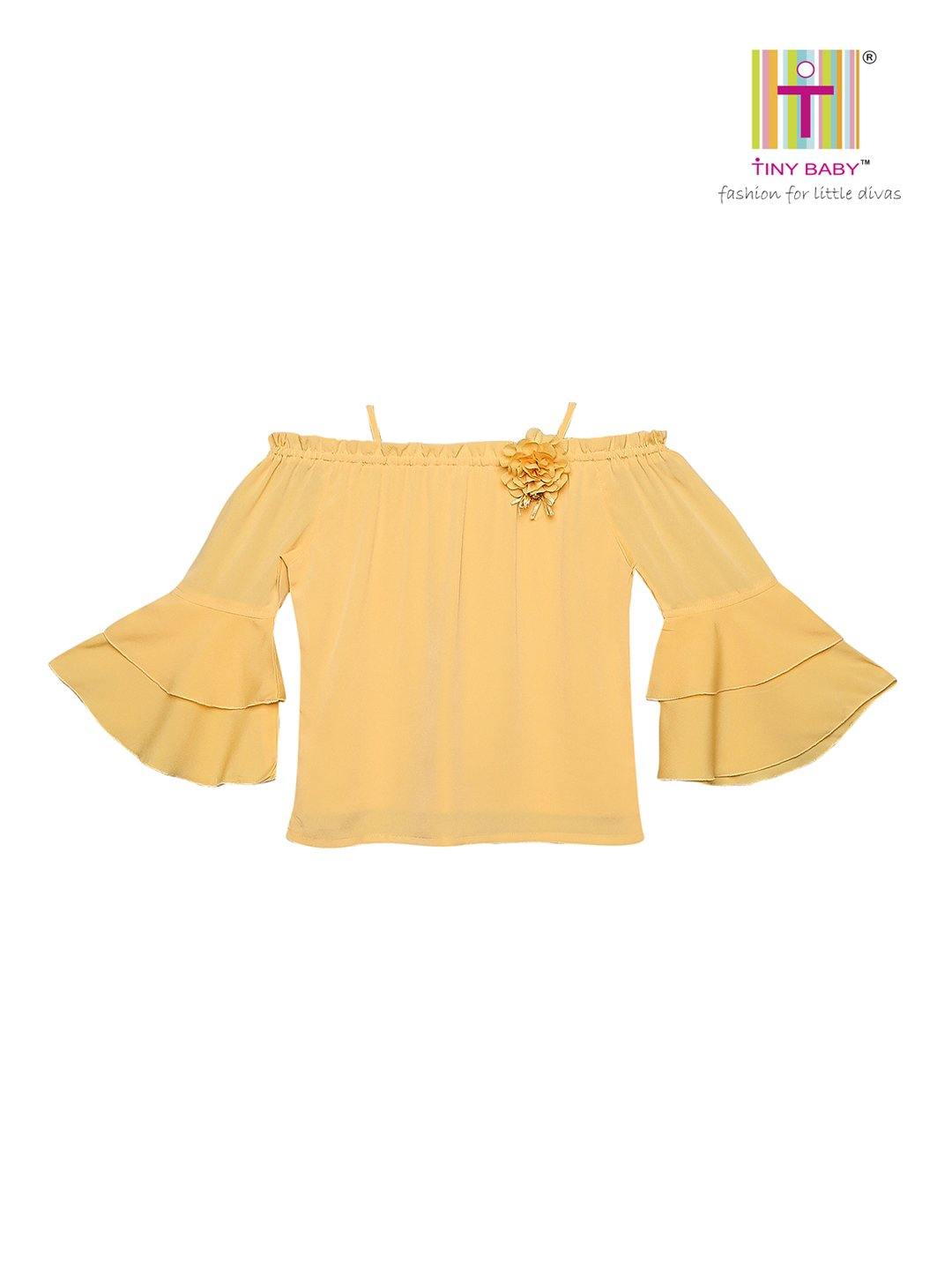Tiny Baby Yellow Colored Top - TINY BABY INDIA shop.tinybaby.in