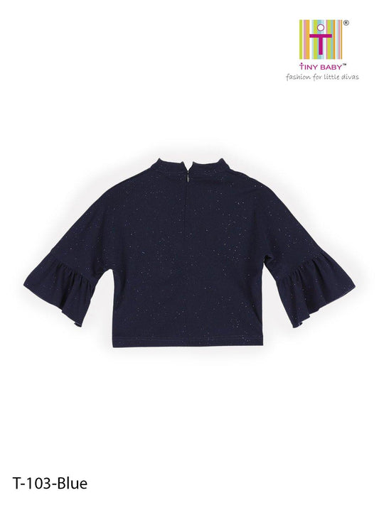 Tiny Baby Blue Colored Top-T-103-Blue - TINY BABY INDIA shop.tinybaby.in