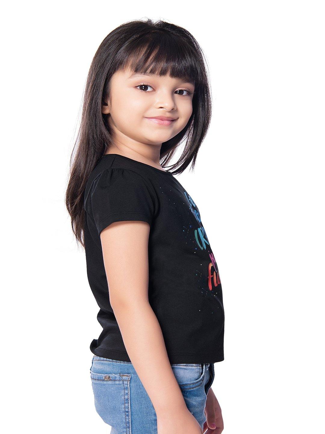 Tiny Baby Black Colored Top - T-105 Black - TINY BABY INDIA shop.tinybaby.in
