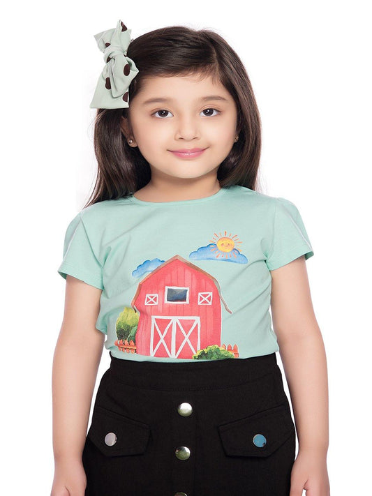 Tiny Baby Aqua Green Colored Top - T-106 Aqua Green - TINY BABY INDIA shop.tinybaby.in