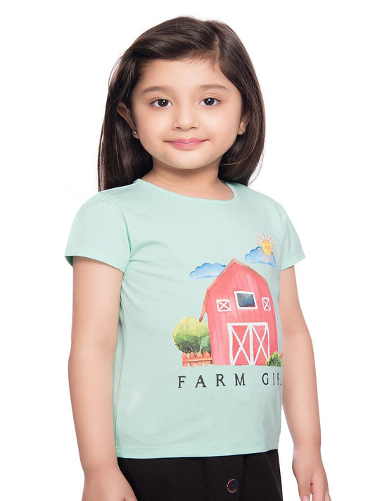 Tiny Baby Aqua Green Colored Top - T-106 Aqua Green - TINY BABY INDIA shop.tinybaby.in